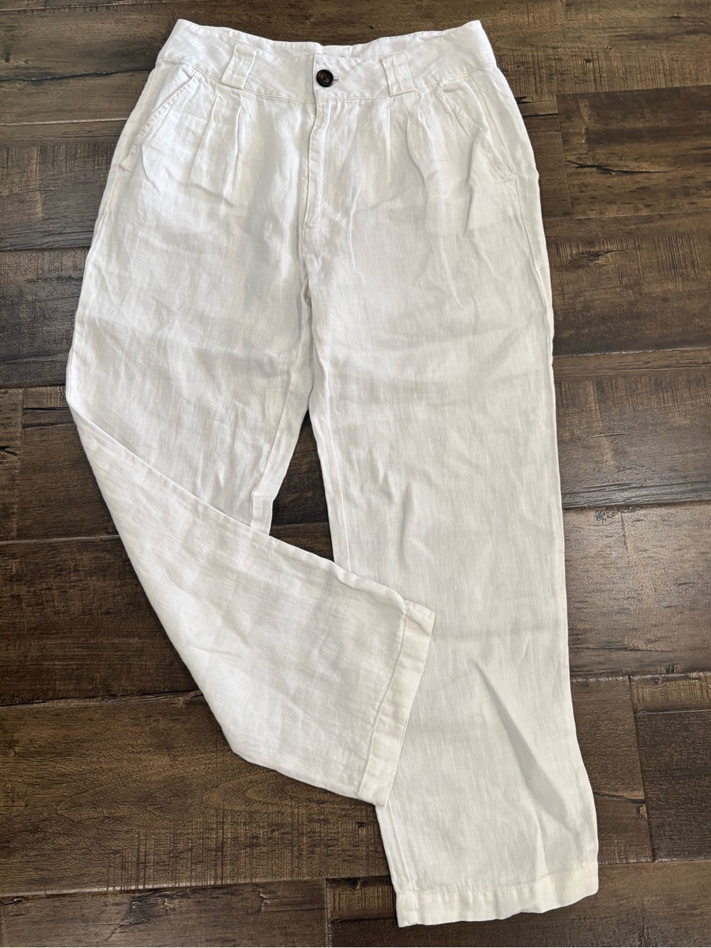 Sundance White Linen casual trousers